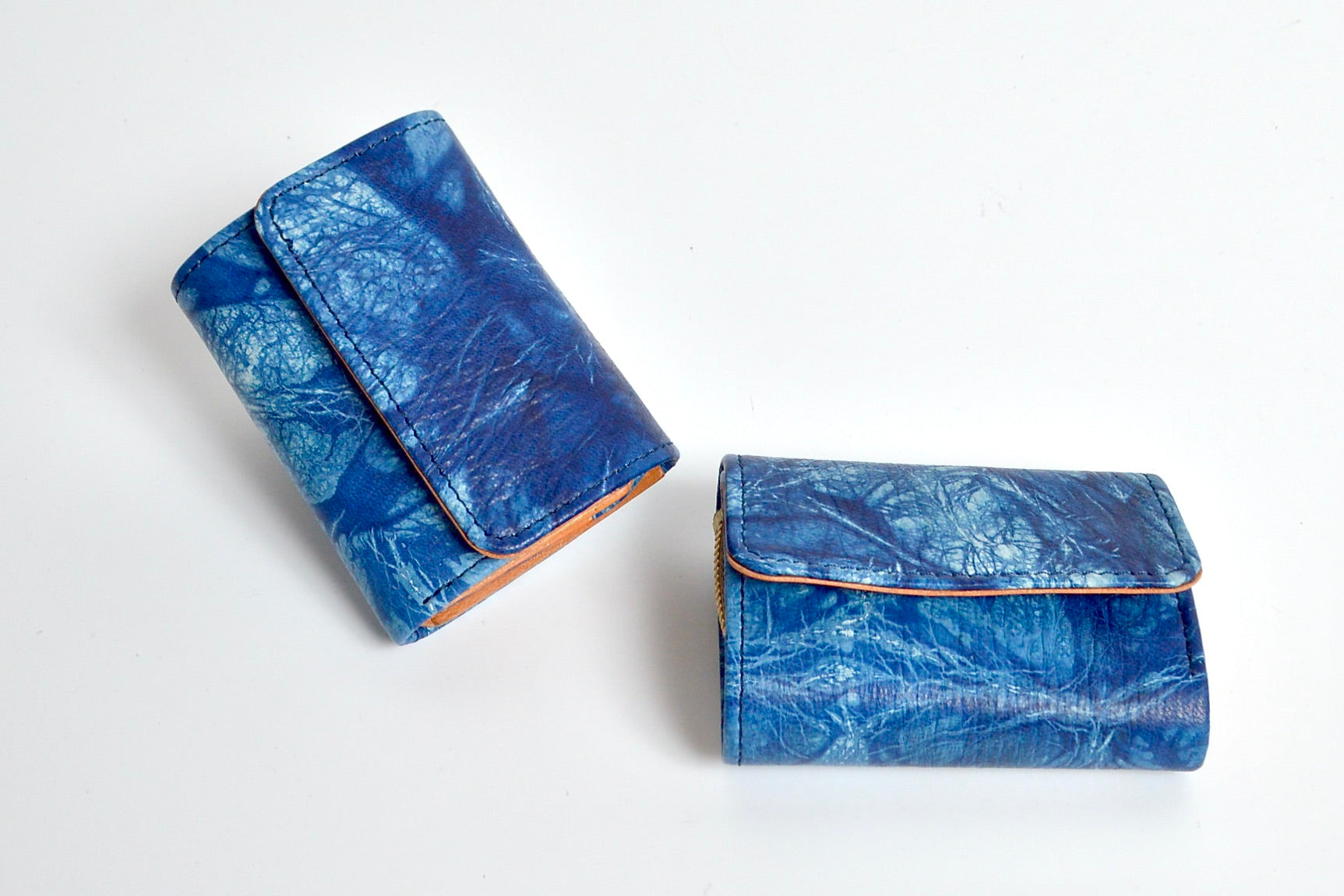 逢初レザー: AMS-100R:三つ折りコンパクトウォレット