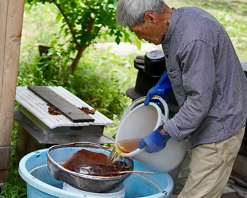 杏染革:がま口長財布:隠し口金:KDG-100