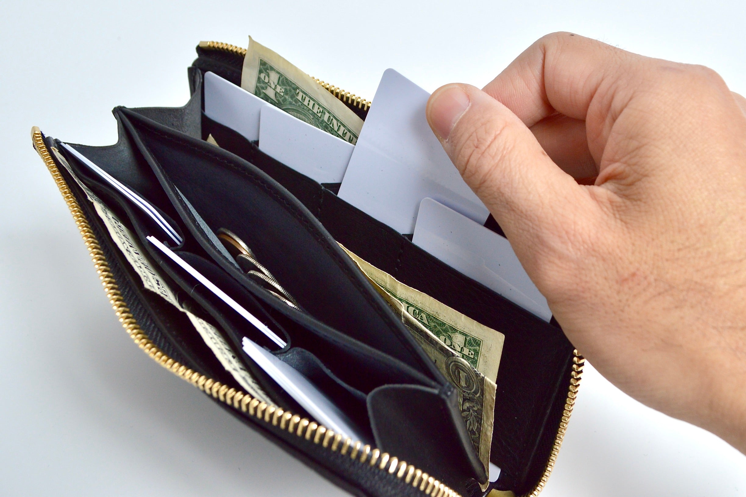 信州鹿革:Lジップウォレット DLZ-100