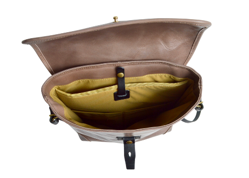 Leather backpack: WFB-100: flap type