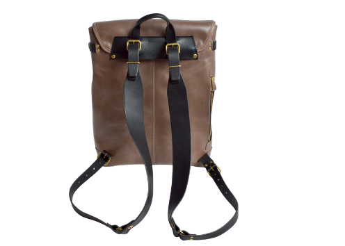 Leather backpack: WFB-100: flap type