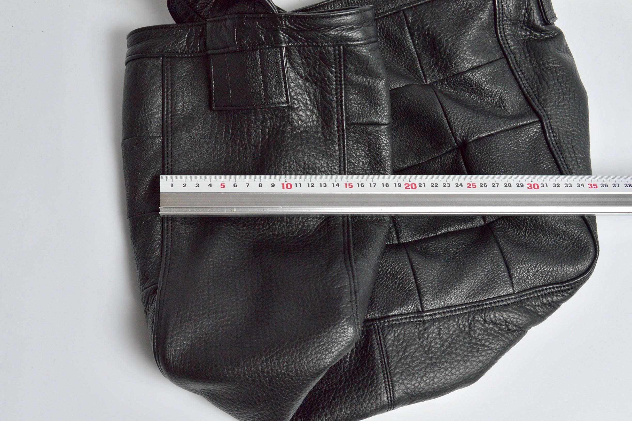 ニュースペーパーバッグ:信州鹿革:DNB-100