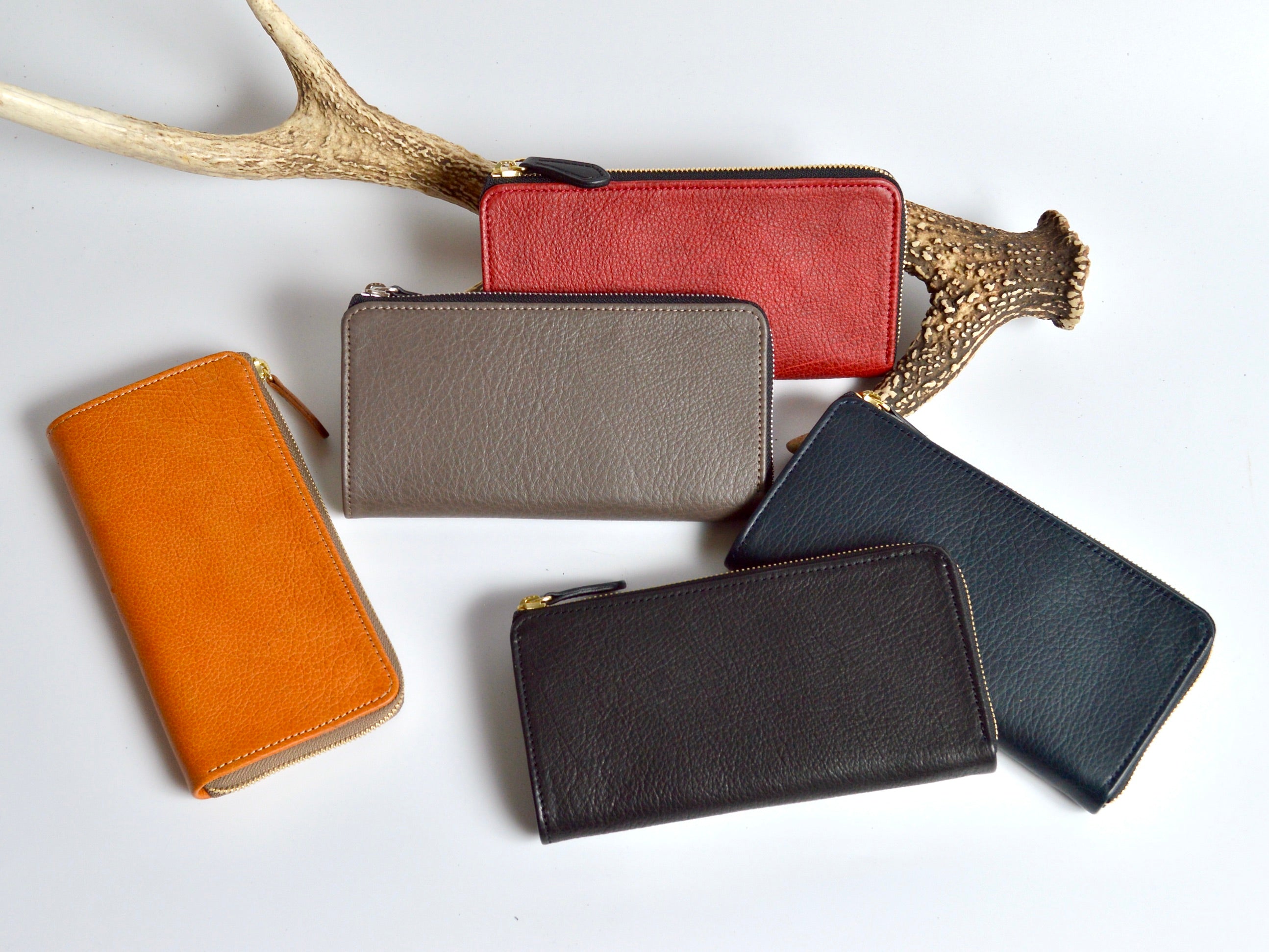 信州鹿革:Lジップウォレット DLZ-100