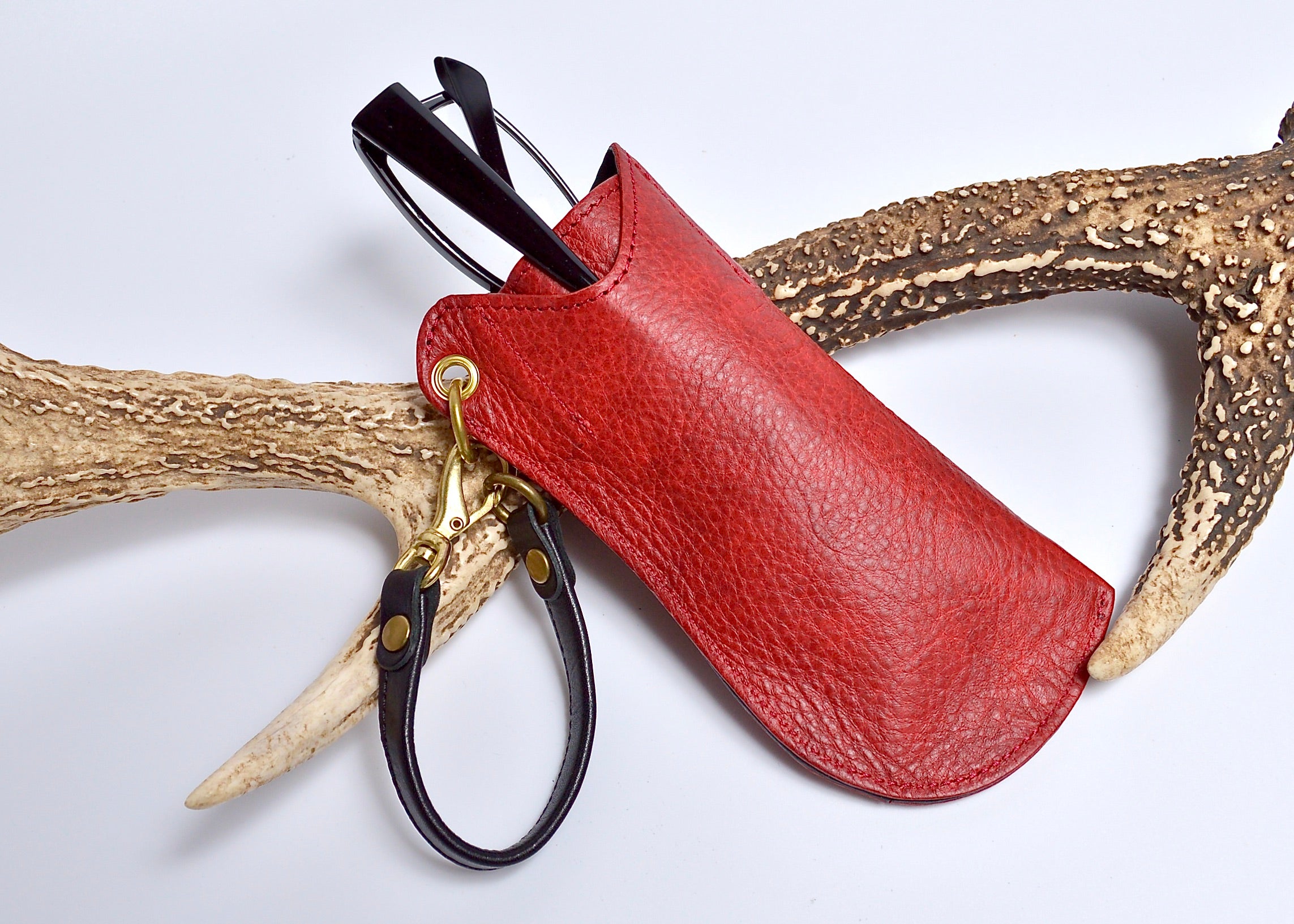 Shinshu deer leather: DGC-200: Glasses case