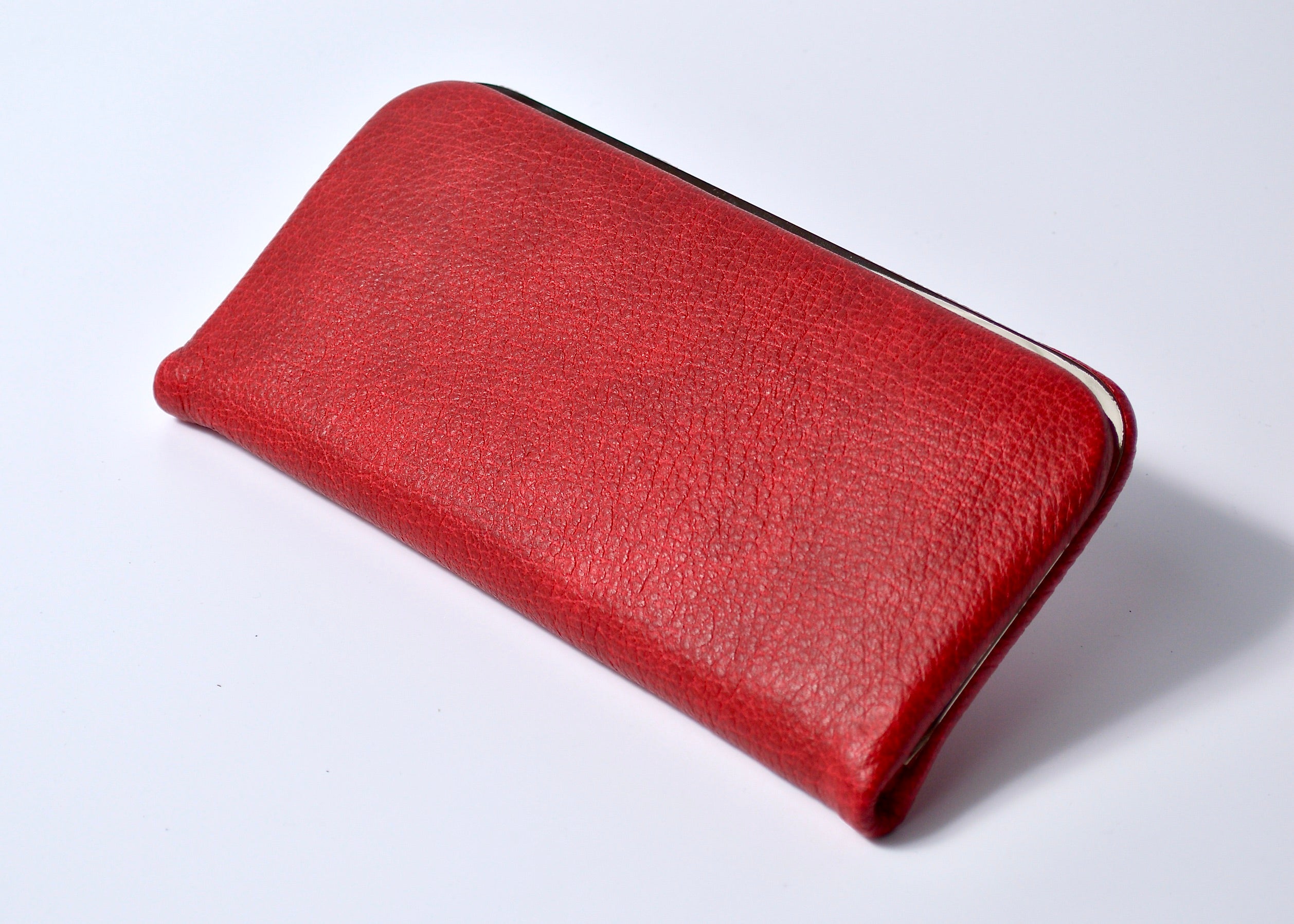 がま口長財布:隠し口金:信州鹿革 DDG-100