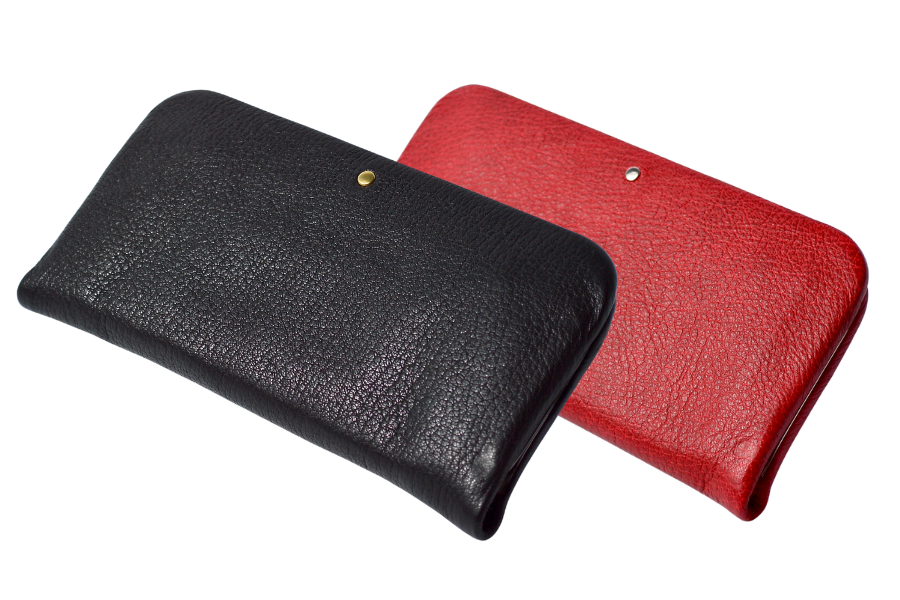 がま口長財布：隠し口金：信州鹿革 DDG-100