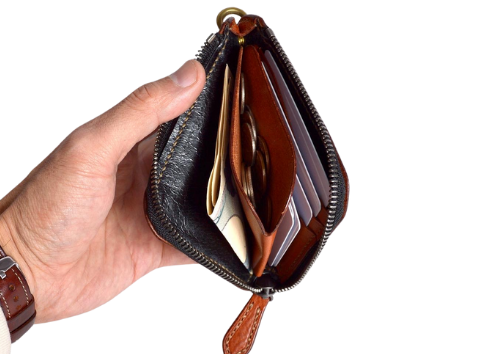 L-shaped zip small wallet GLS-100