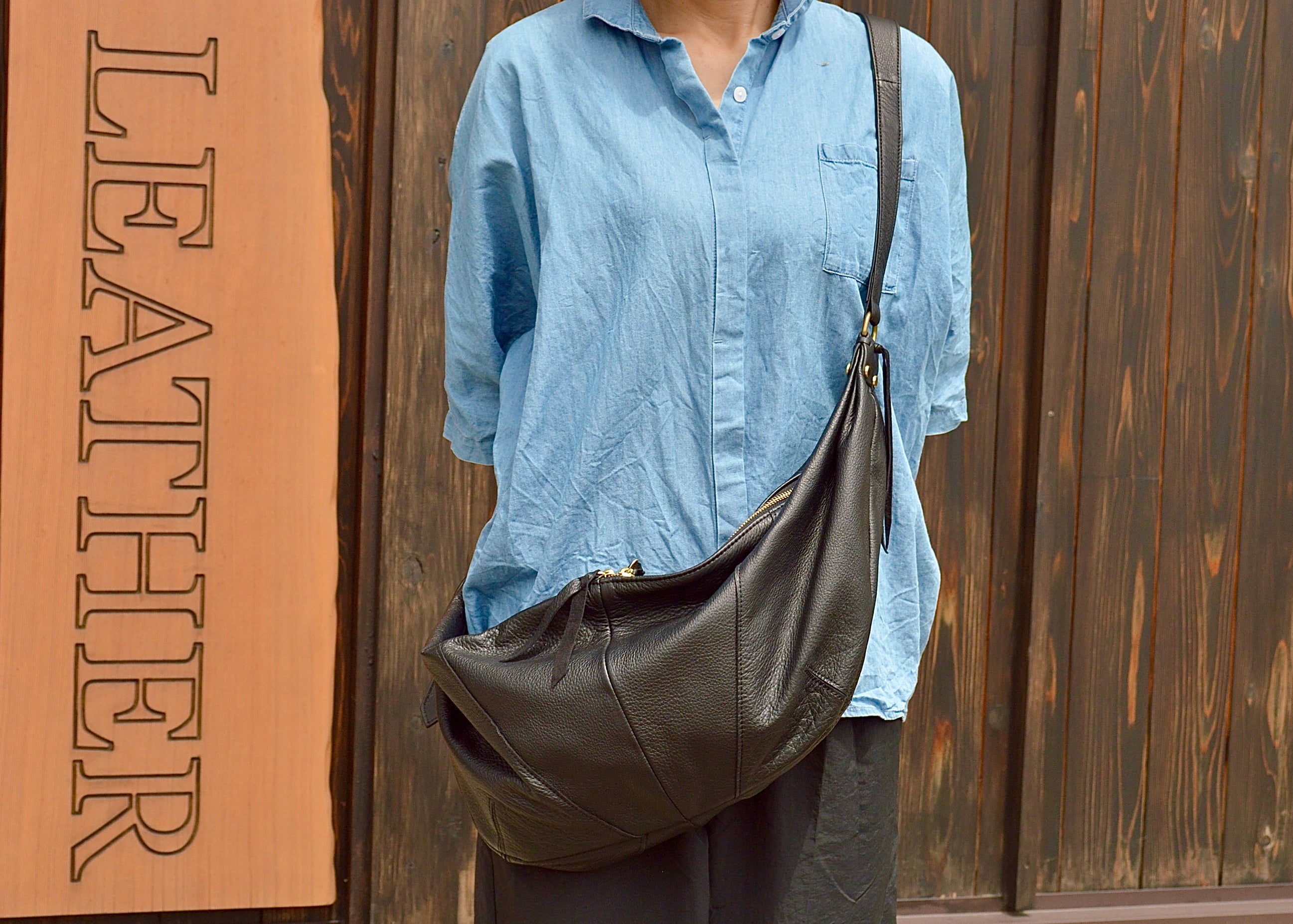 ショルダーバッグ:信州鹿革:DBB-100