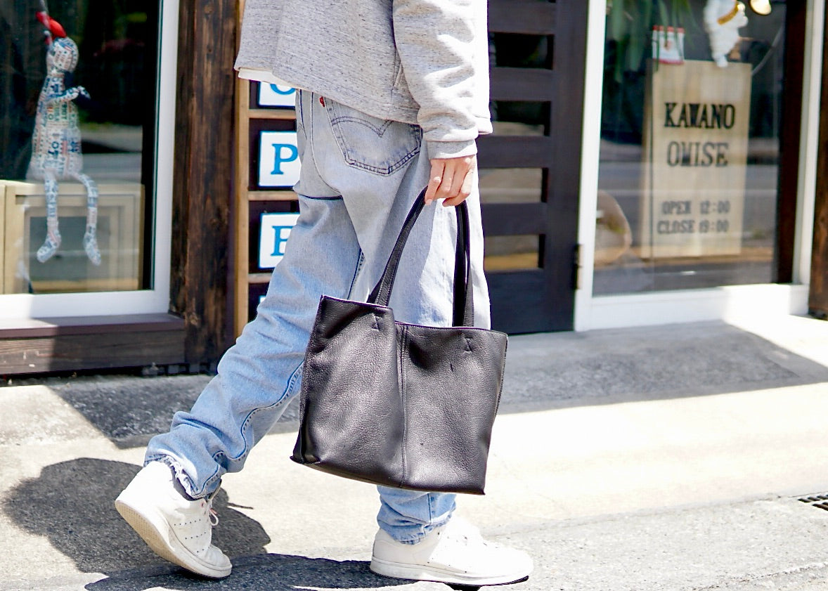 Tote bag: Shinshu deer leather: DTB-200