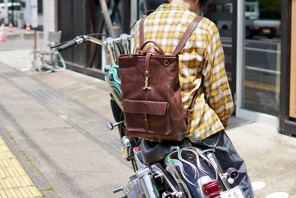 All Leather Backpack WWB-110