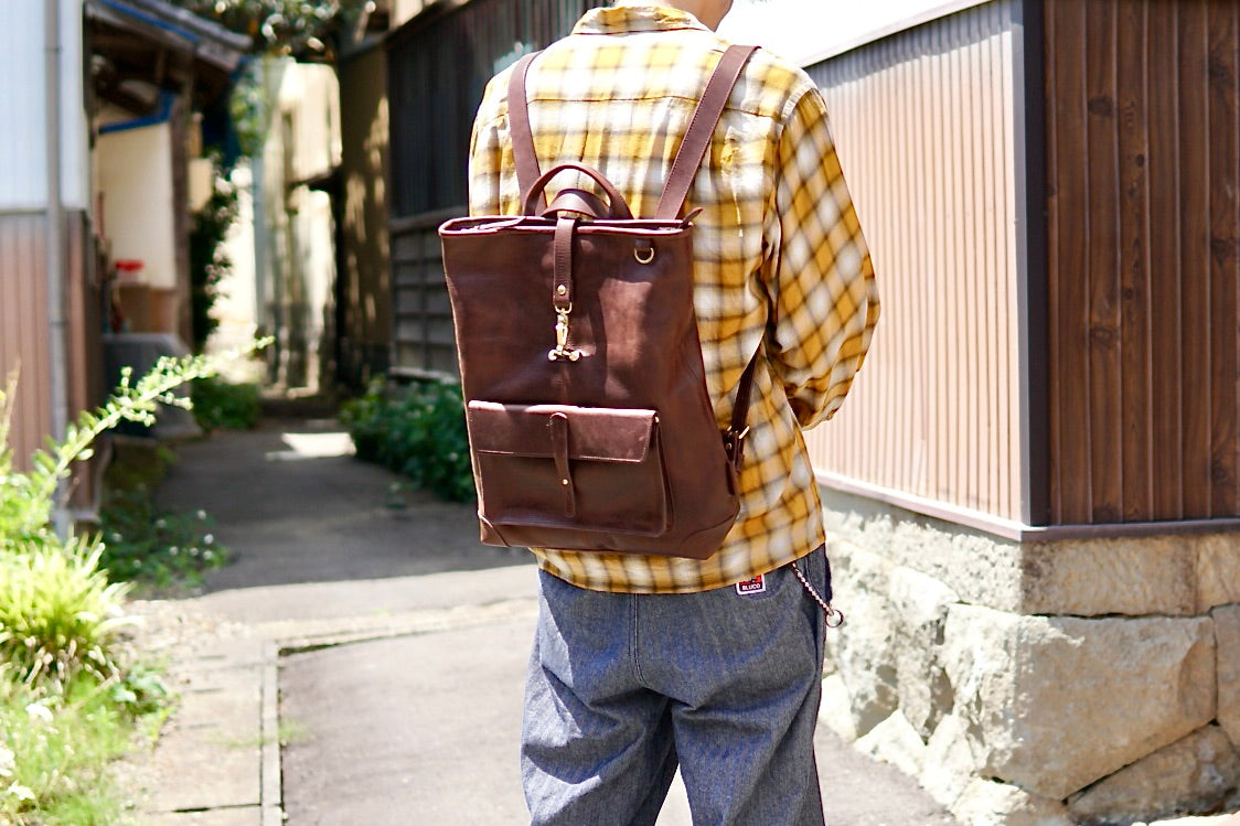 All Leather Backpack WWB-110