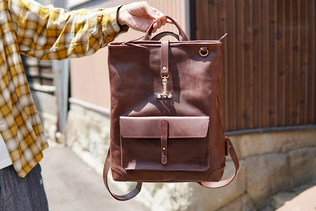 All Leather Backpack WWB-110