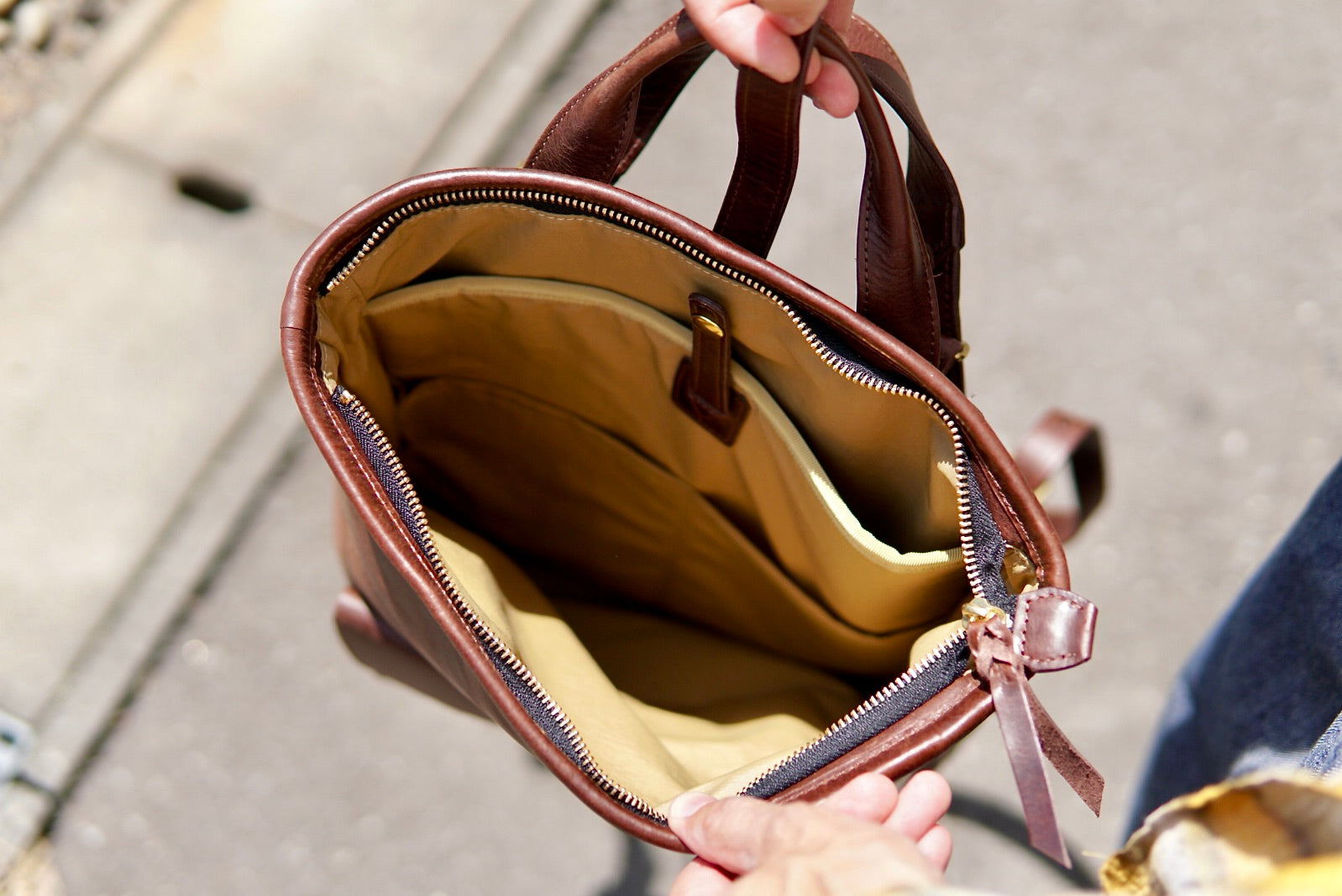 All Leather Backpack WWB-110