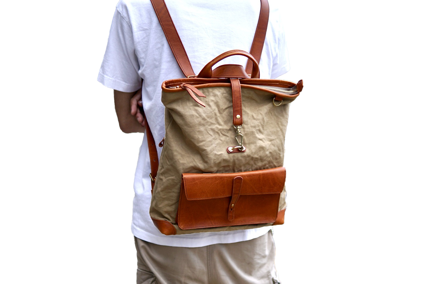 Wax帆布バックパック WWB-200