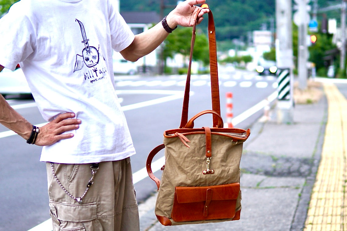 Wax帆布バックパック WWB-200