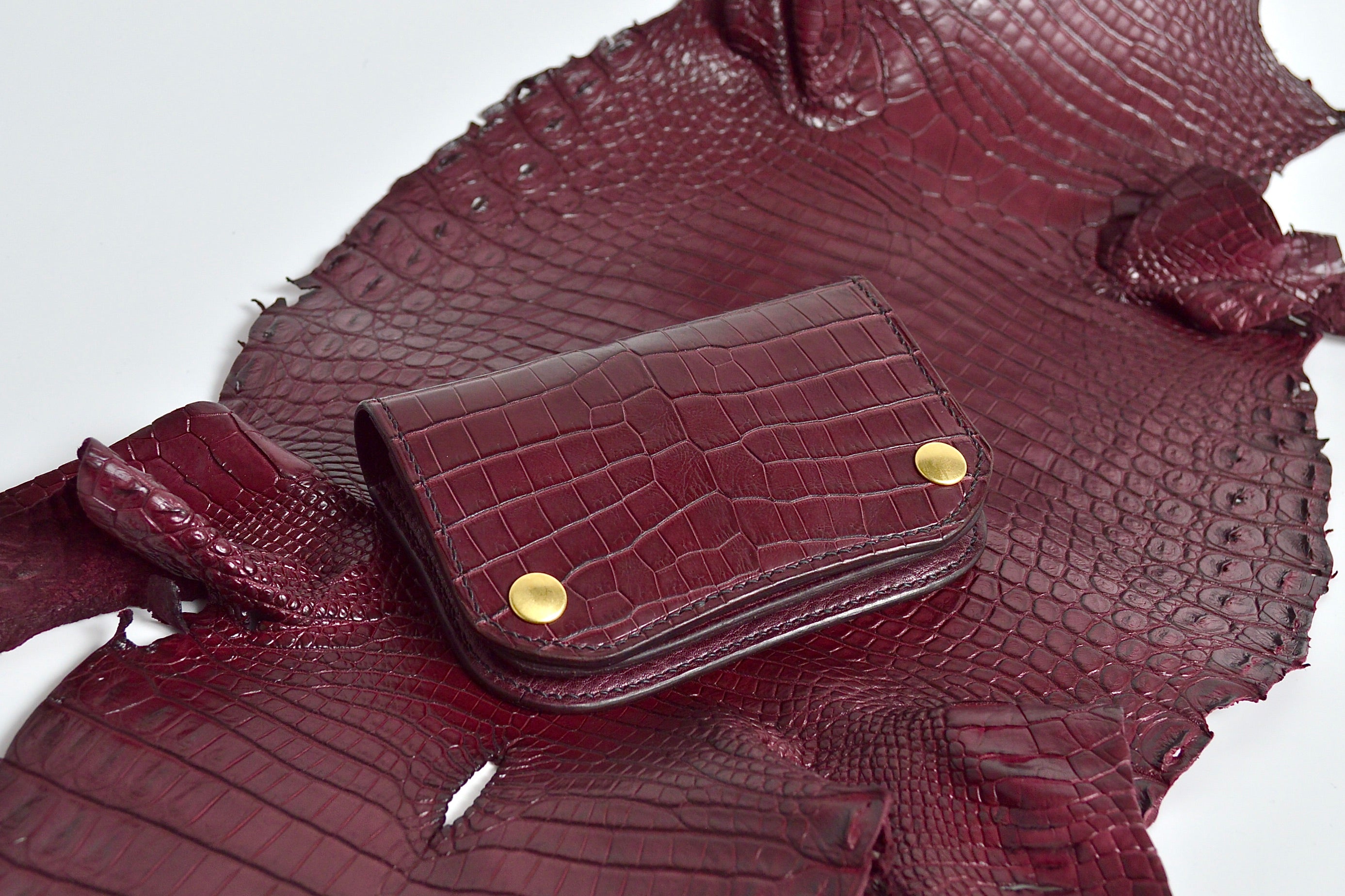 クロコダイル仕様:ショートトラッカーウォレット