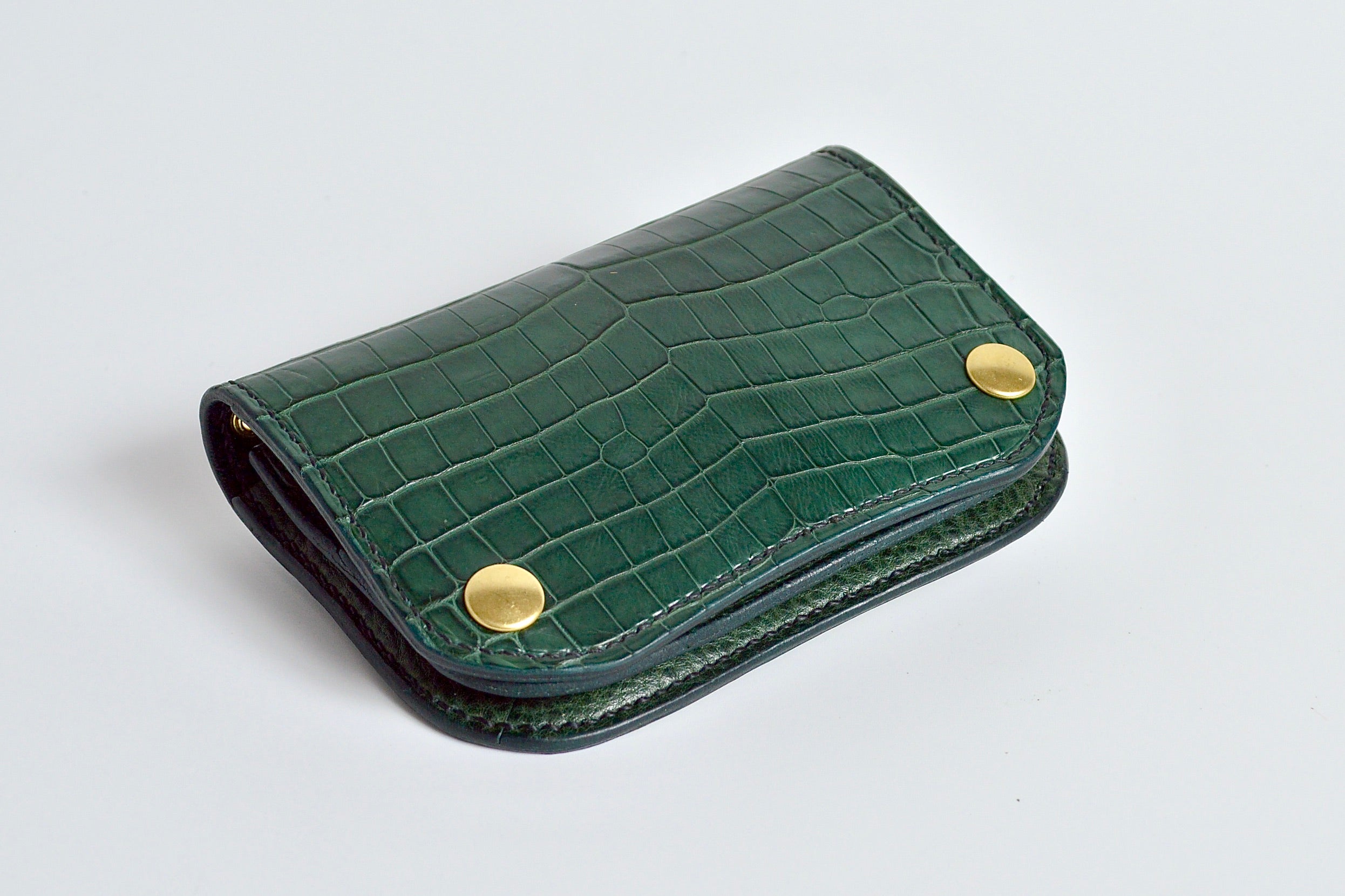 クロコダイル仕様:ショートトラッカーウォレット