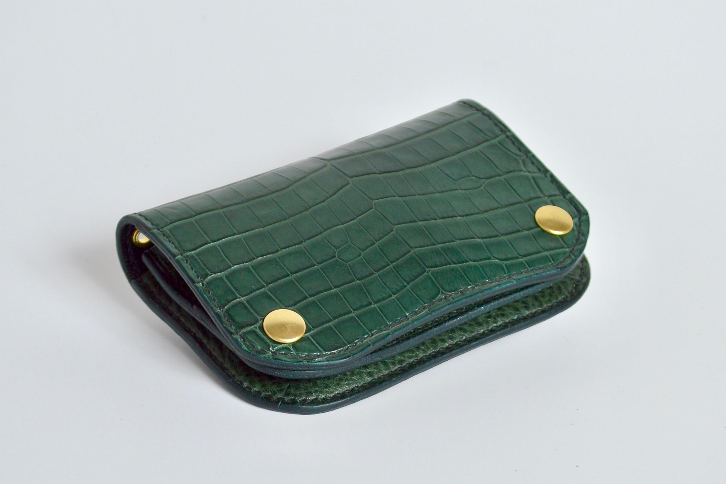 クロコダイル仕様:ショートトラッカーウォレット