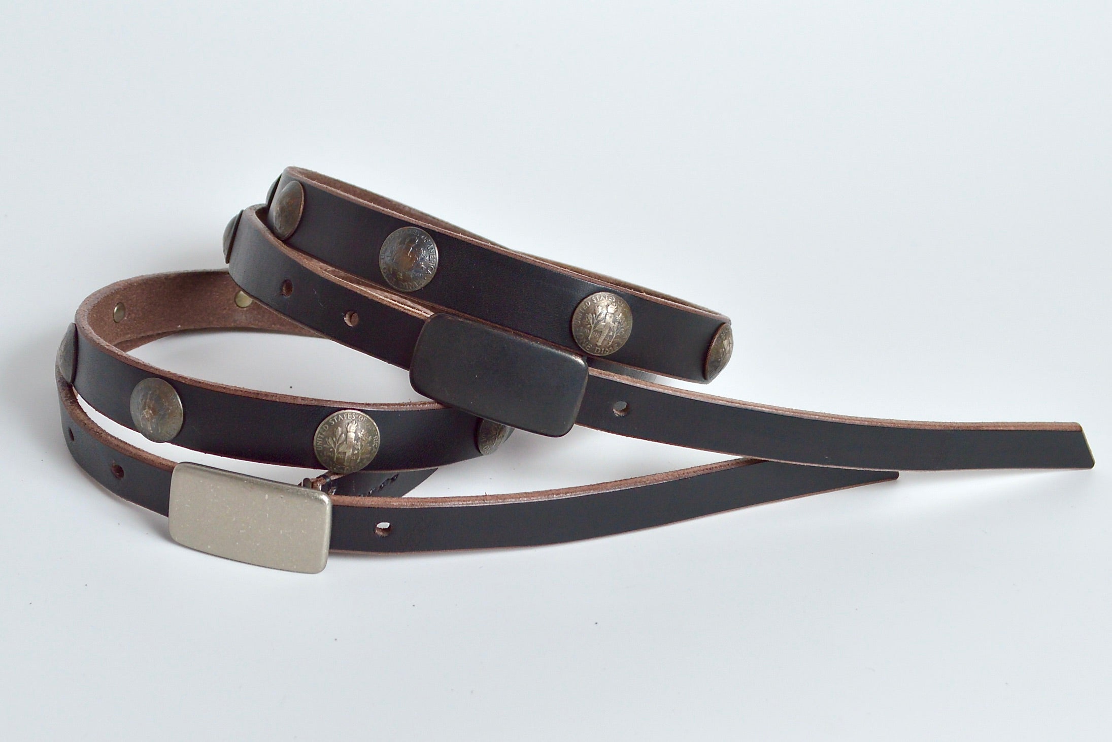 19㎜茶芯ベルト GPB-190C (コンチョ付き)