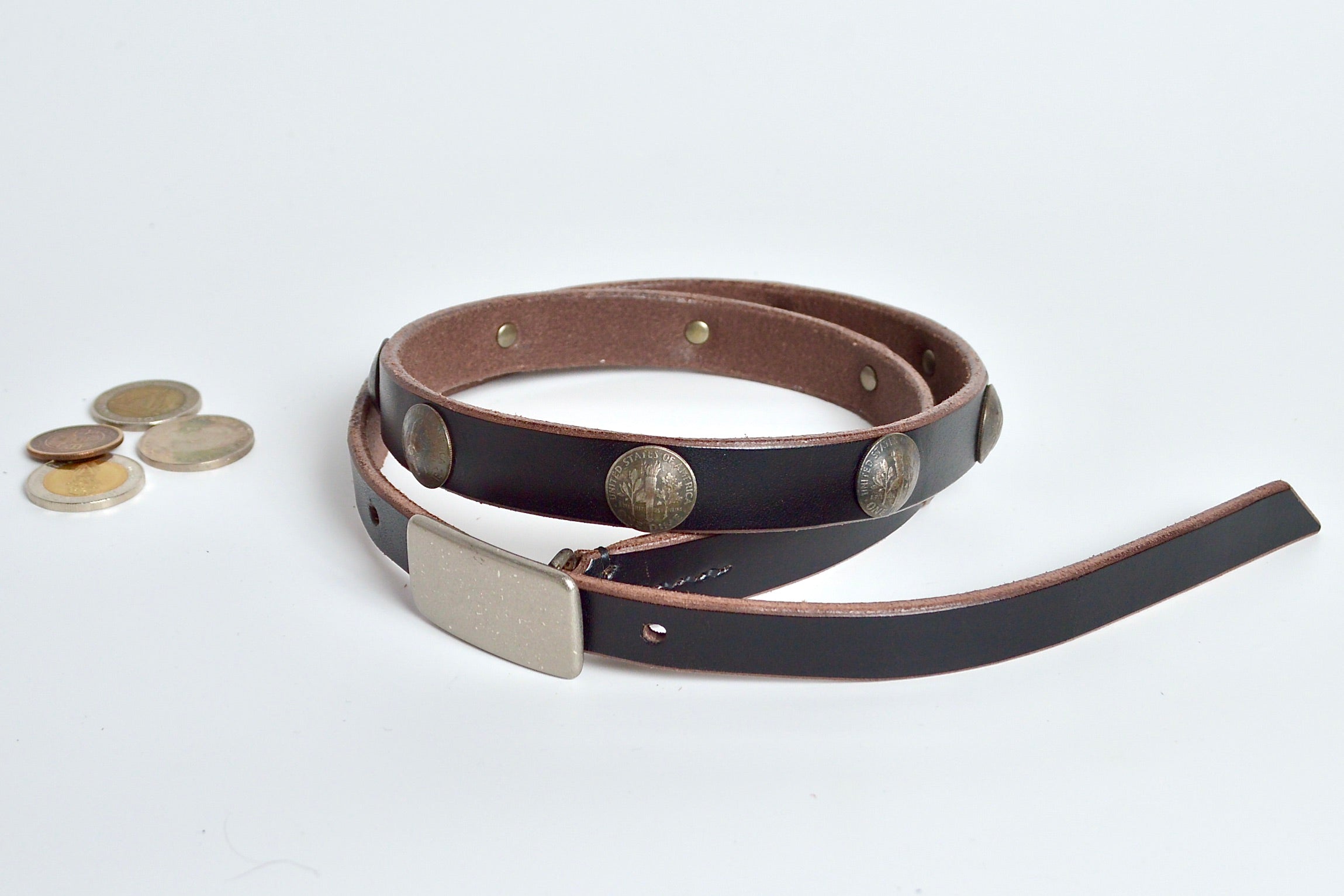 19㎜茶芯ベルト GPB-190C (コンチョ付き)