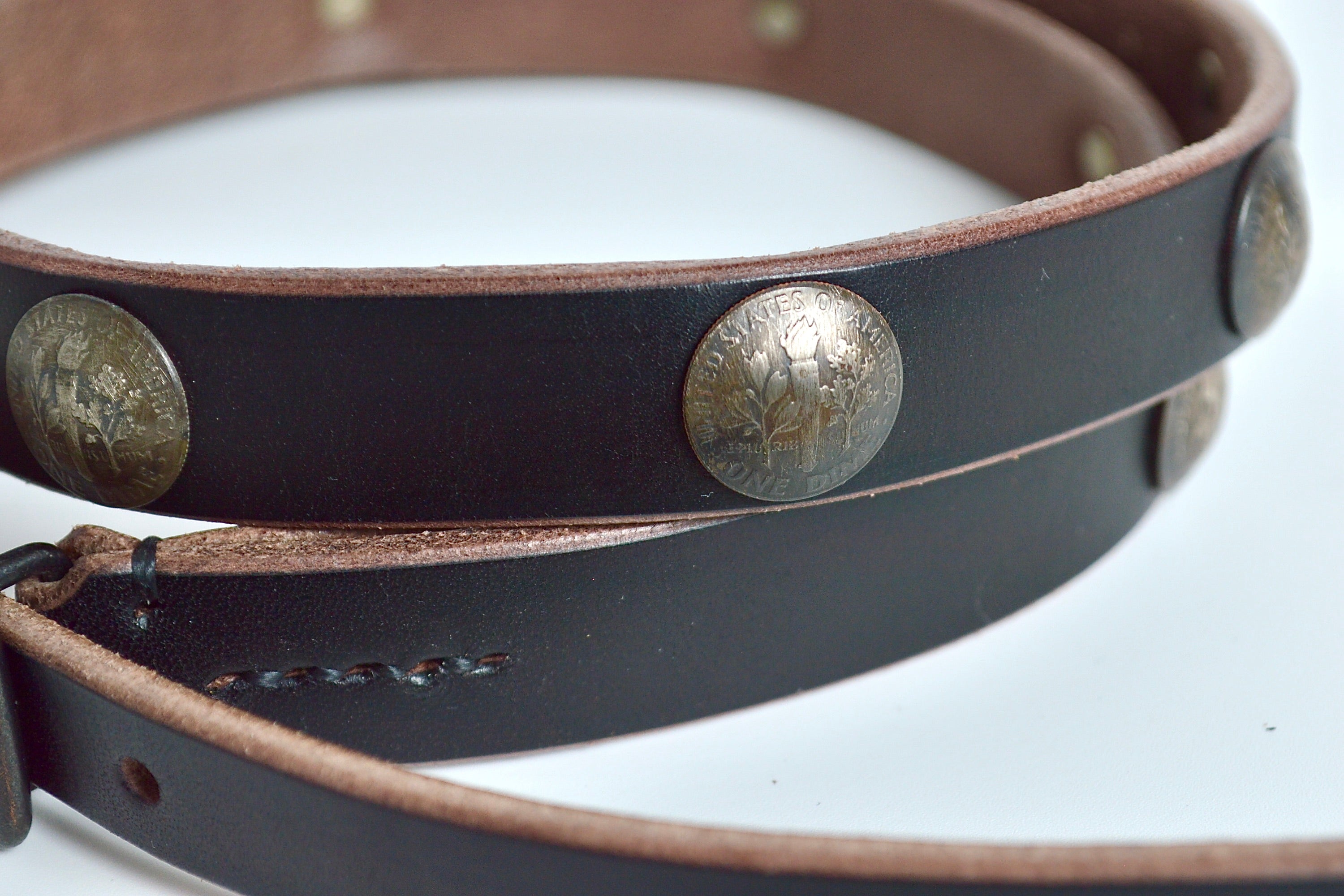 19㎜茶芯ベルト GPB-190C (コンチョ付き)