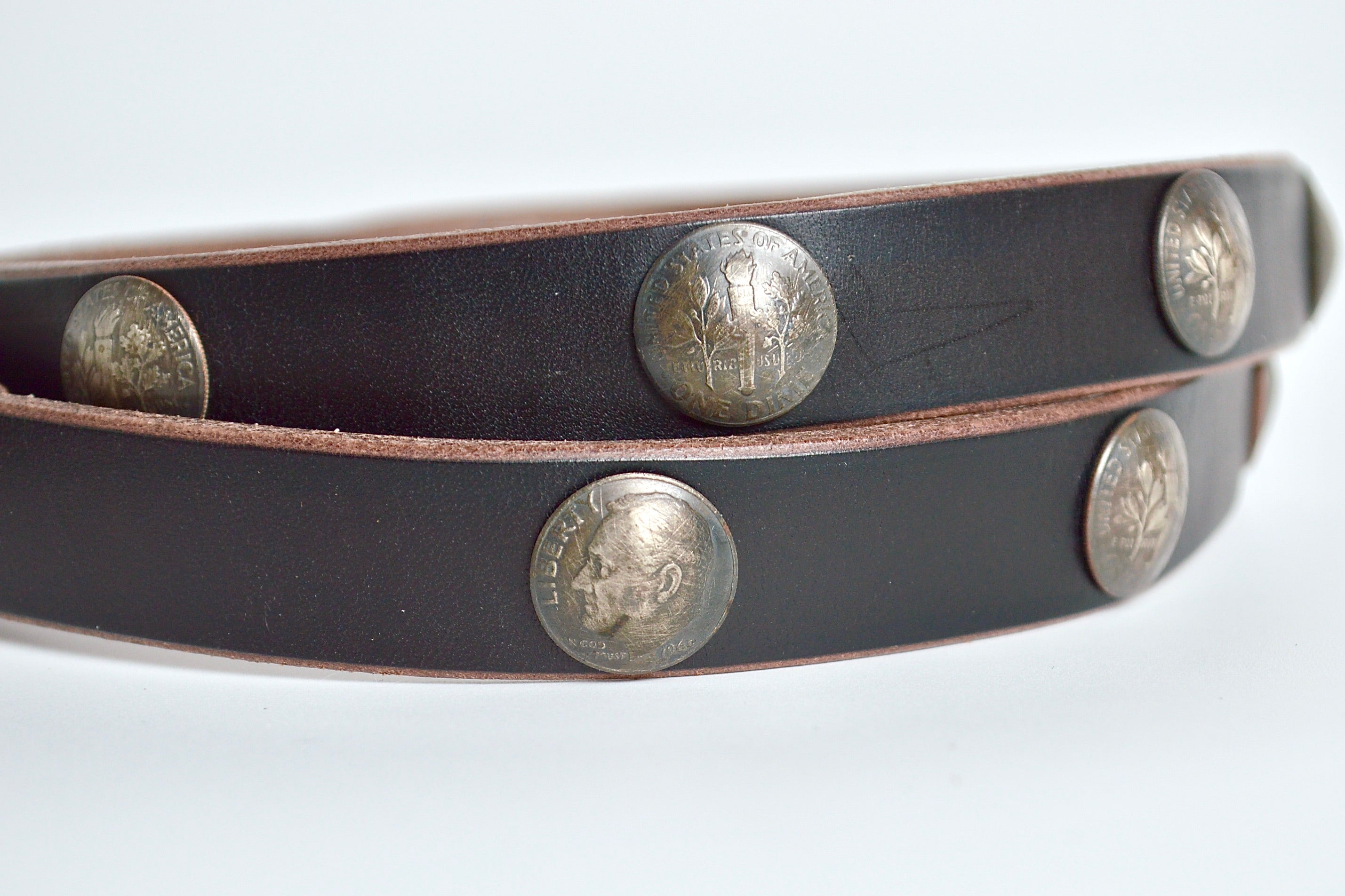 19㎜茶芯ベルト GPB-190C (コンチョ付き)