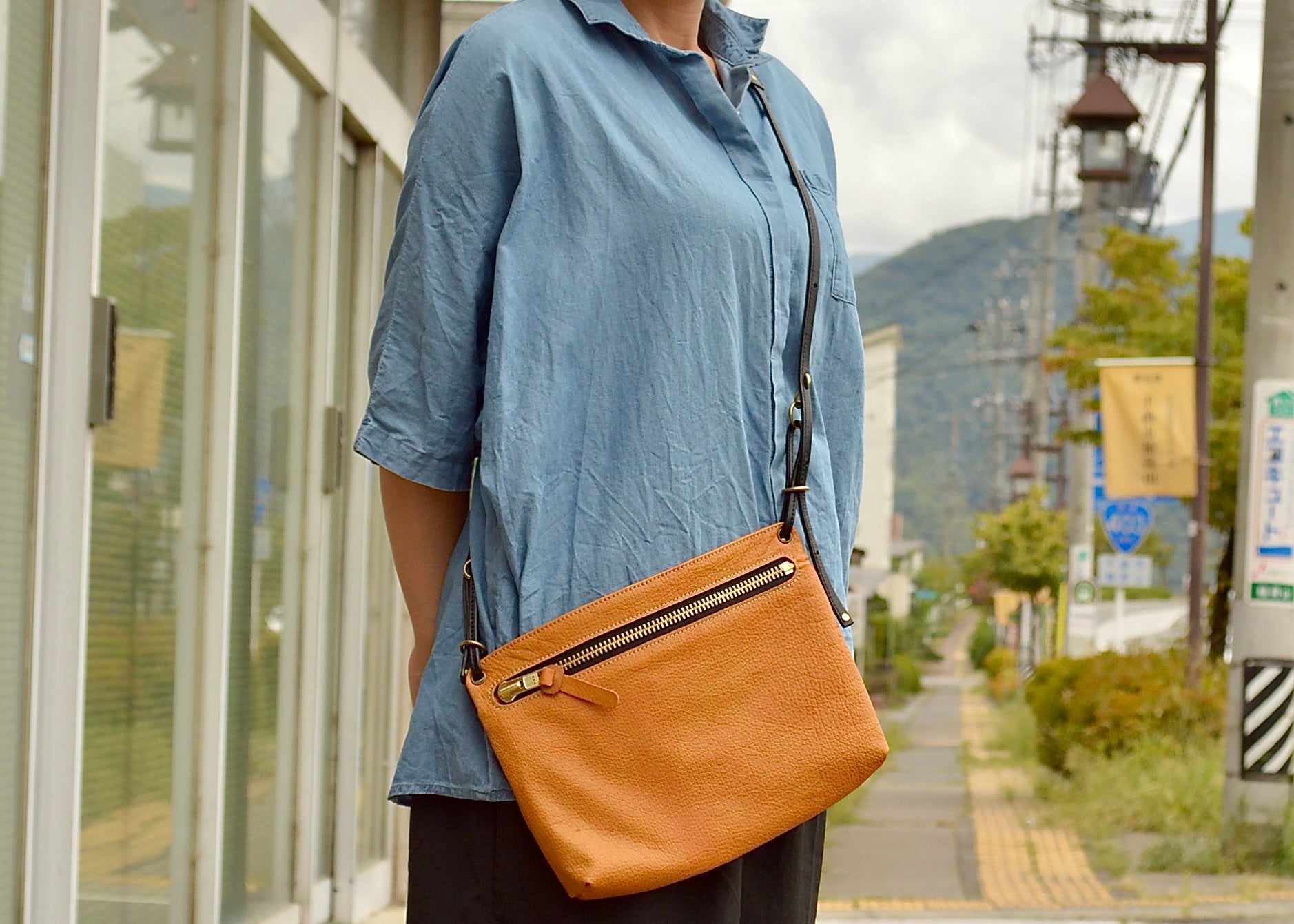 Sacoche: Shinshu deer leather: DSH-200