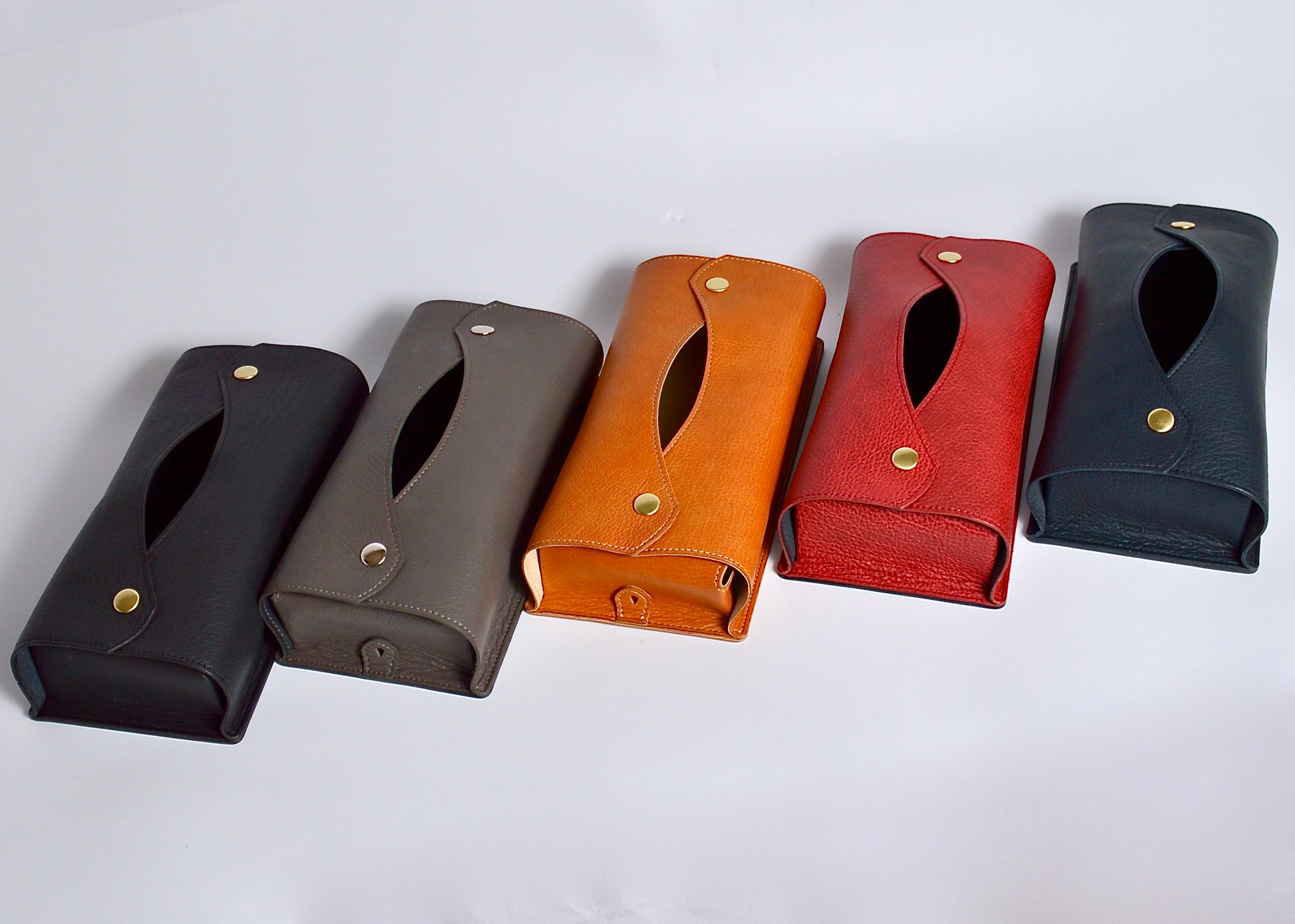 信州鹿革:ティッシュBOXケース:DTC-100