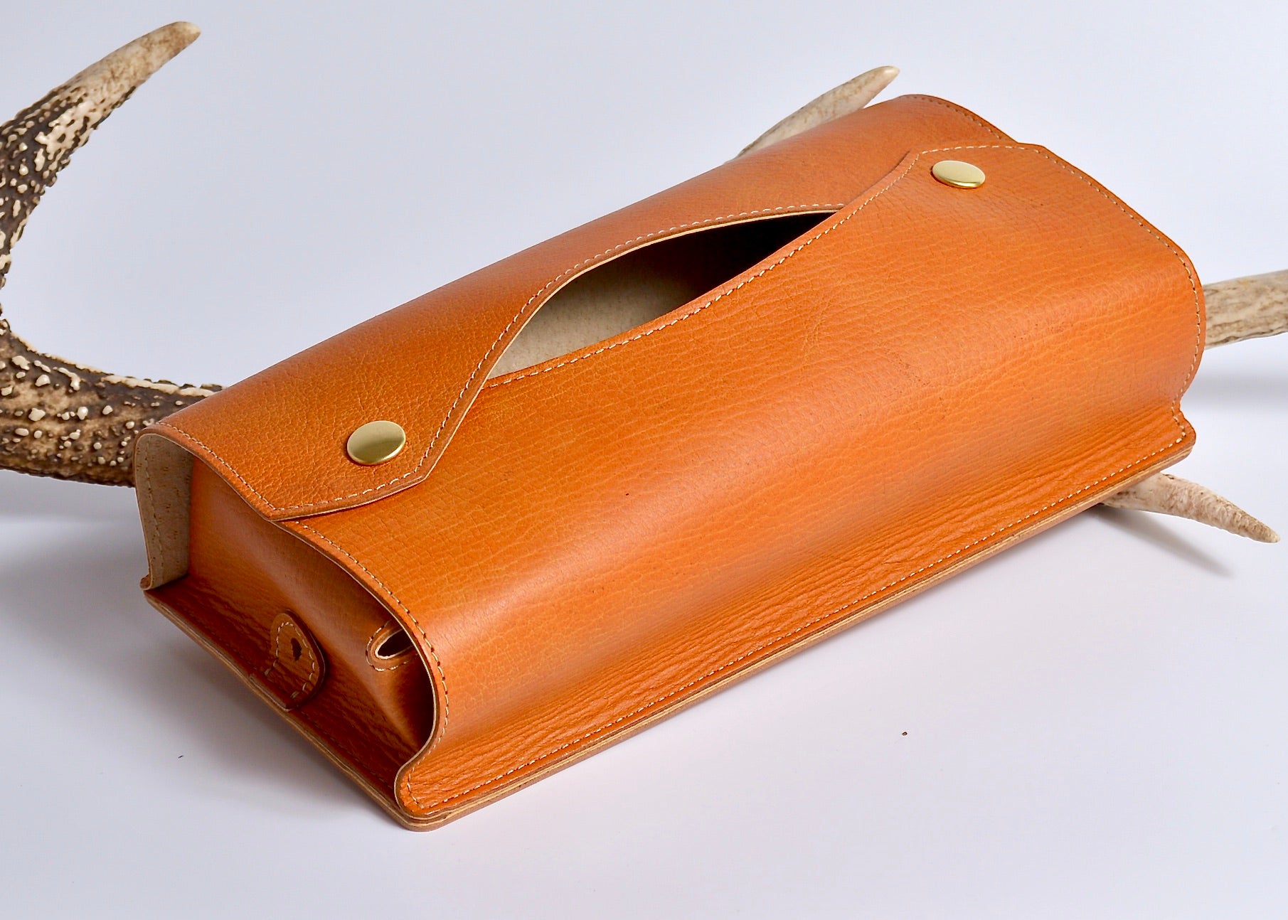 信州鹿革:ティッシュBOXケース:DTC-100