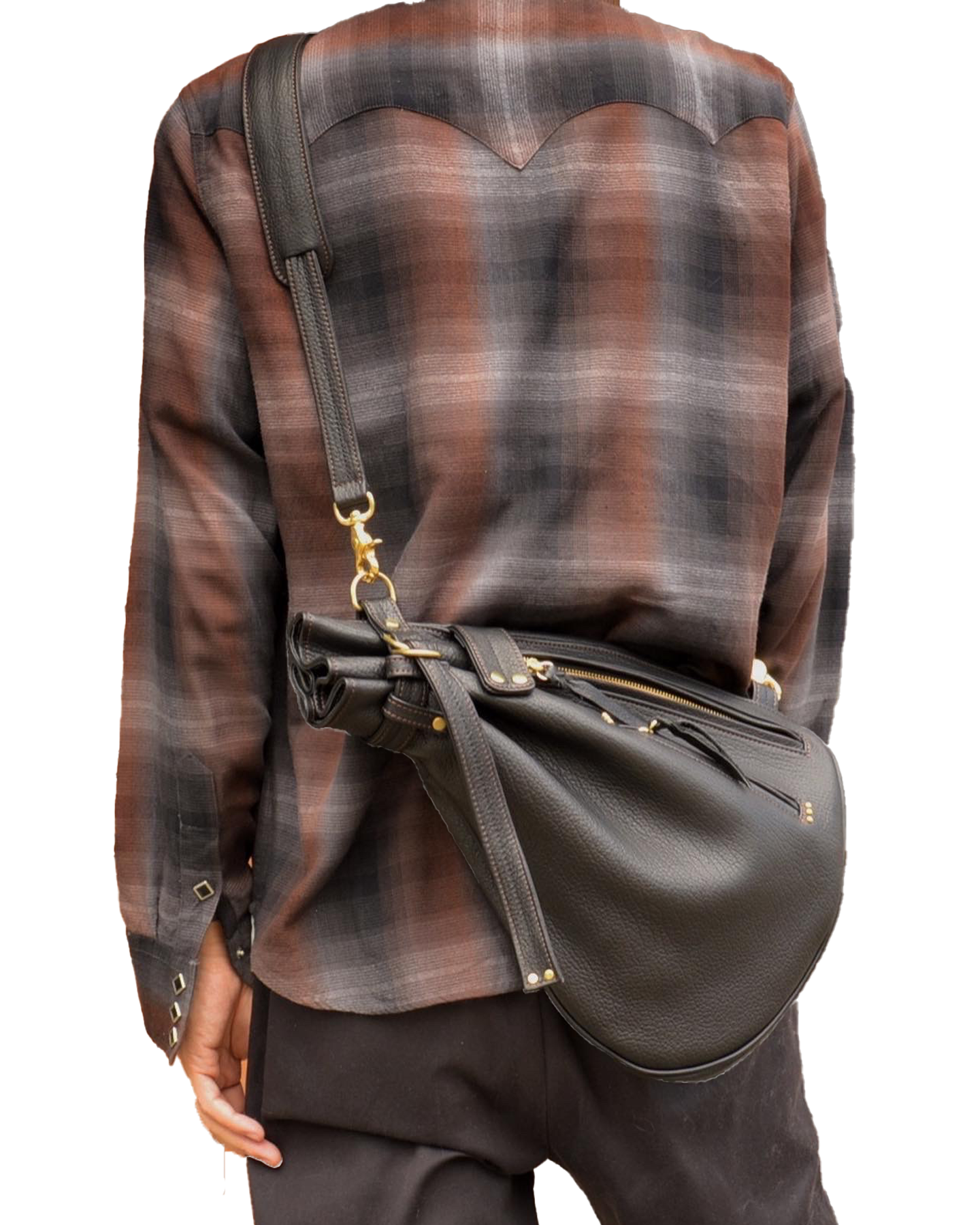 巾着ショルダーバッグ Hi-DK-100 信州鹿革