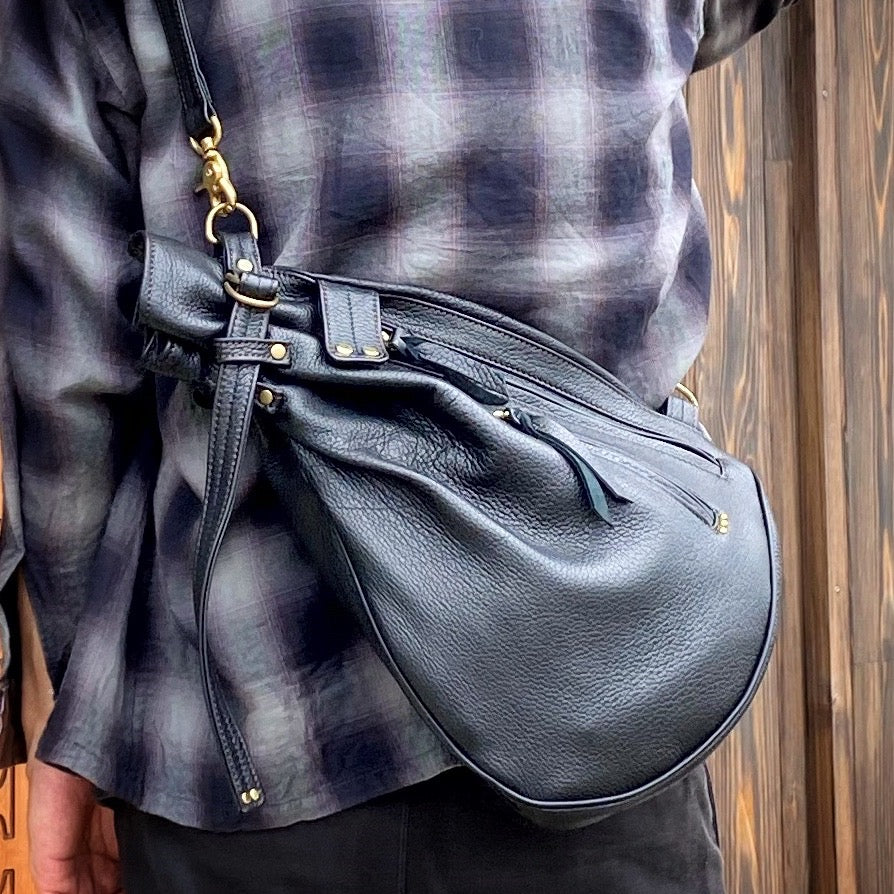 巾着ショルダーバッグ Hi-DK-100 信州鹿革