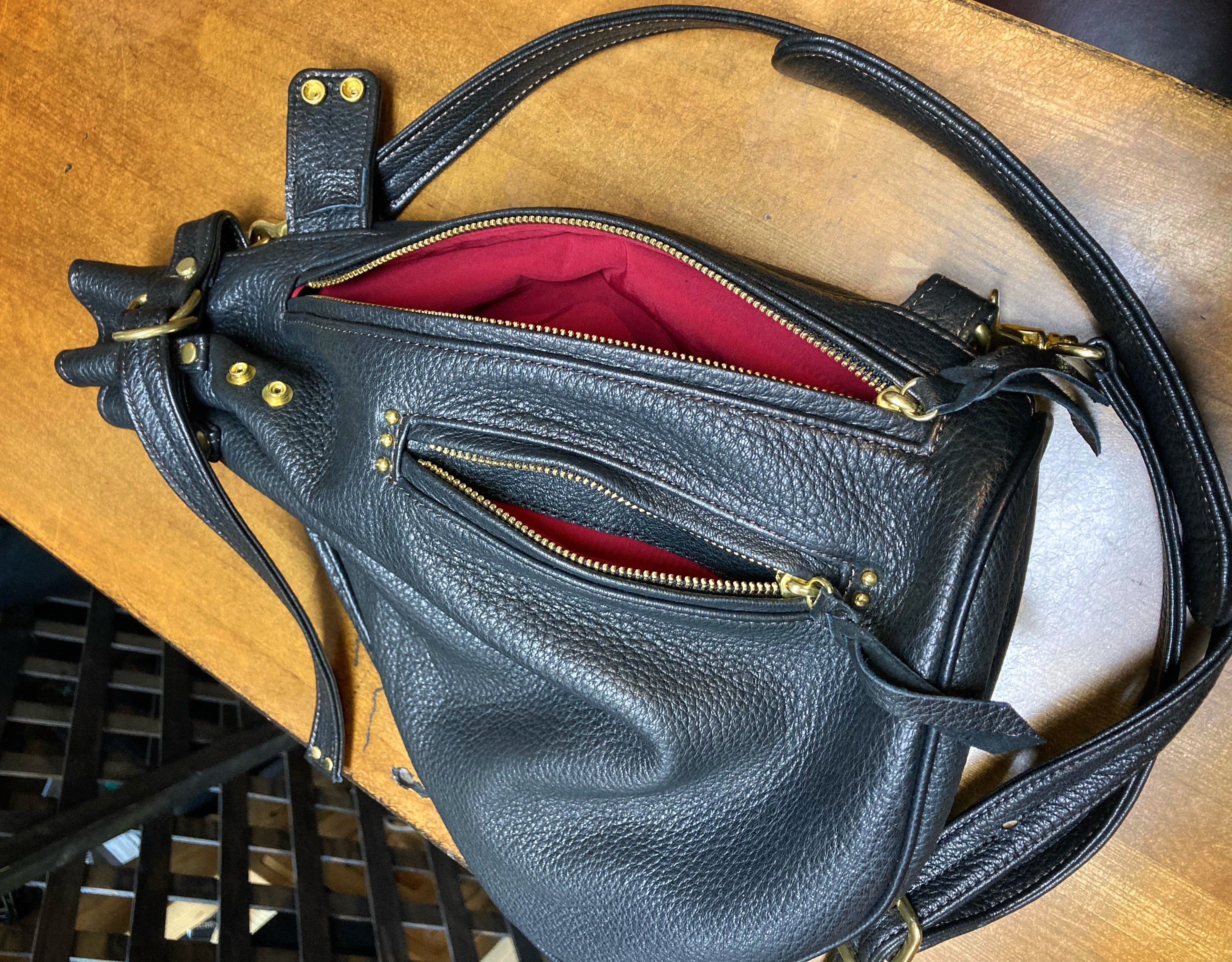 巾着ショルダーバッグ Hi-DK-100 信州鹿革