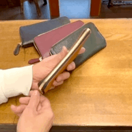 L-shaped zip small wallet GLW-300