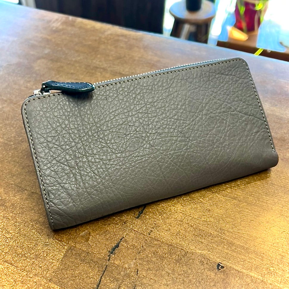 Shinshu deer leather: L zip wallet DLZ-100