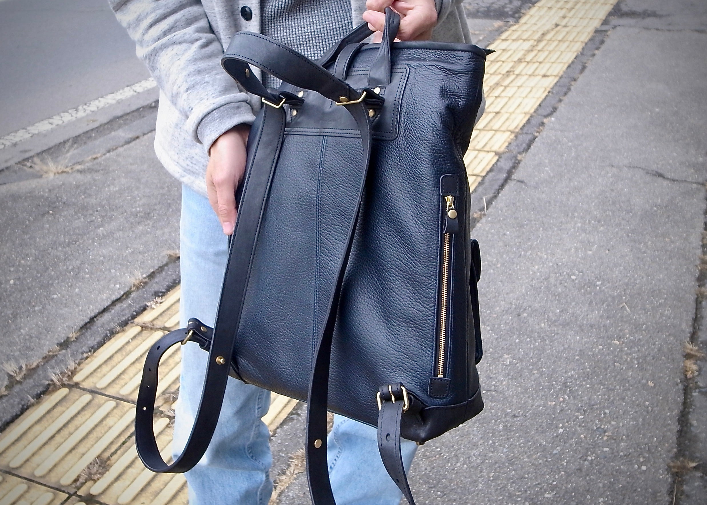 信州鹿革 バックパック DWB-100