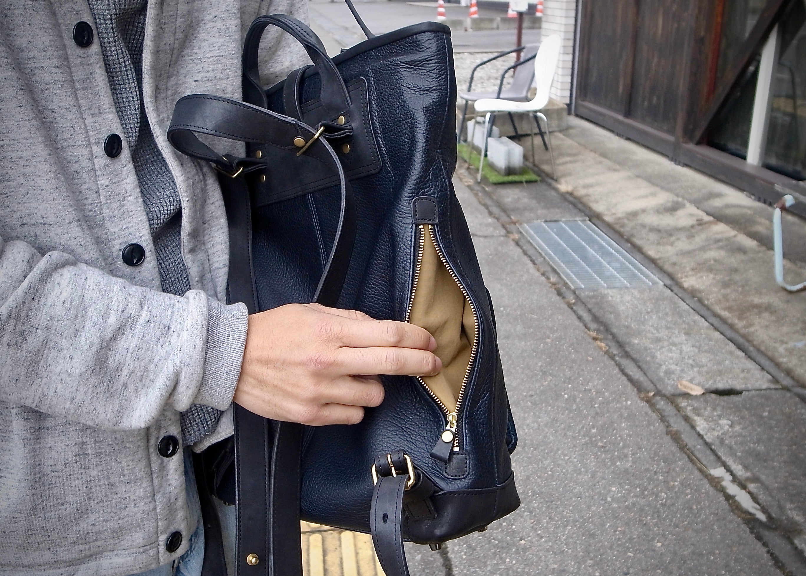 信州鹿革 バックパック DWB-100