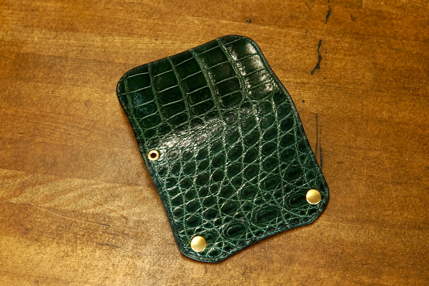 クロコダイル仕様:ショートトラッカーウォレット