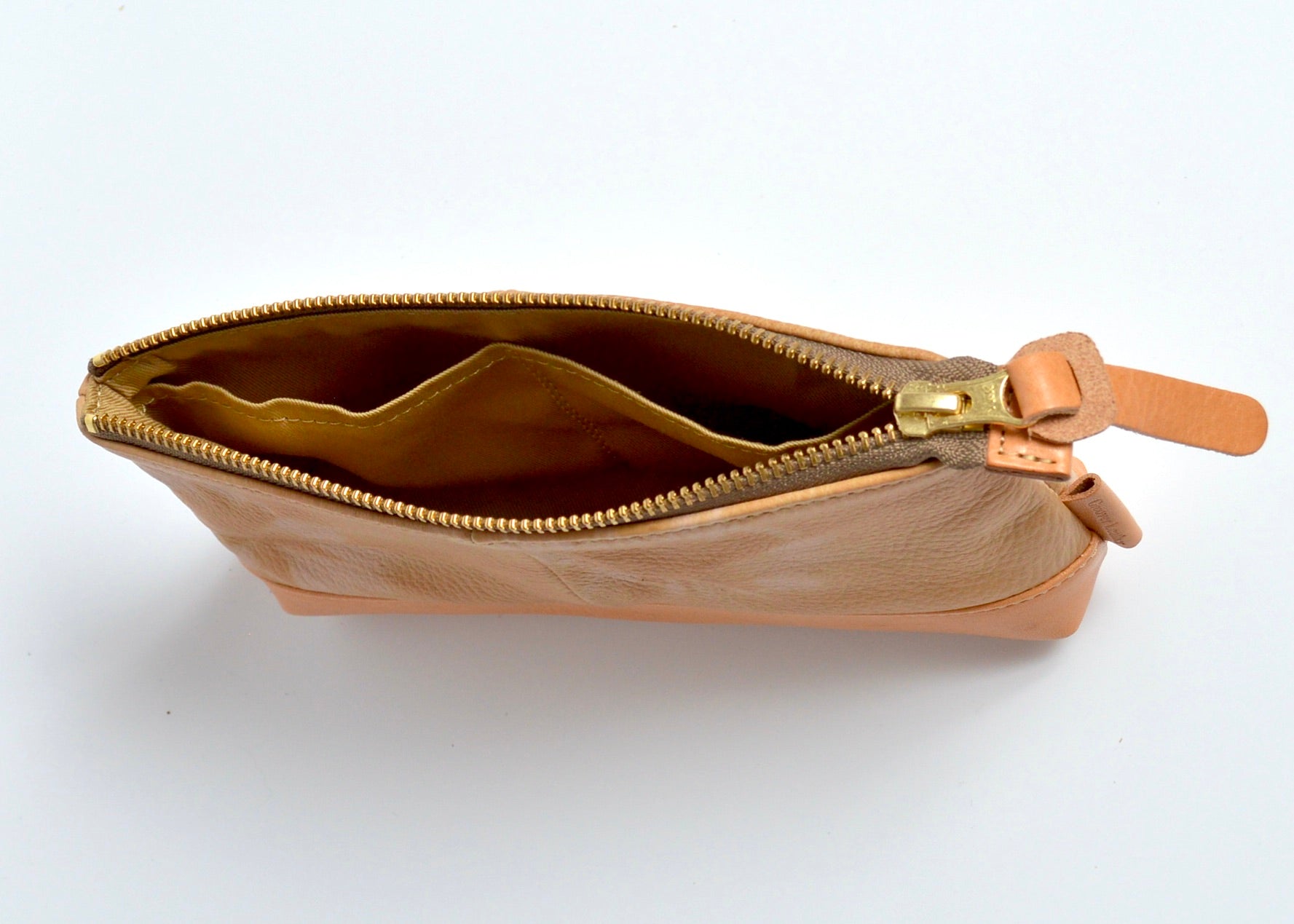 杏染革:ポーチ:KDP-100