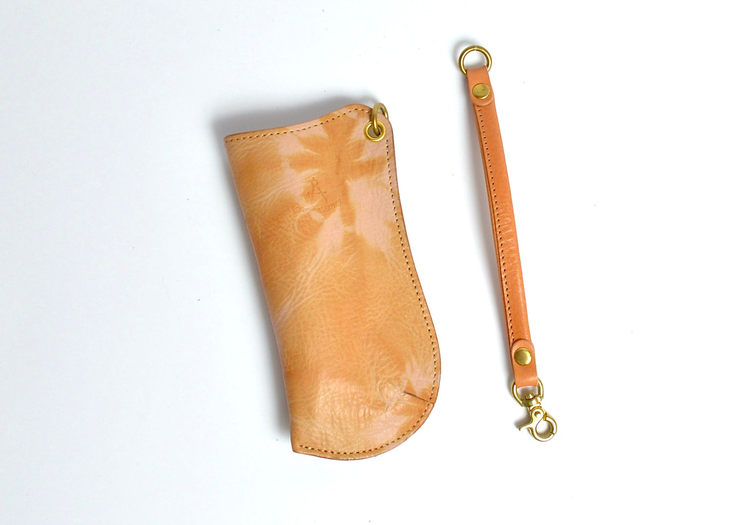 杏染革:メガネケース: KGC-100