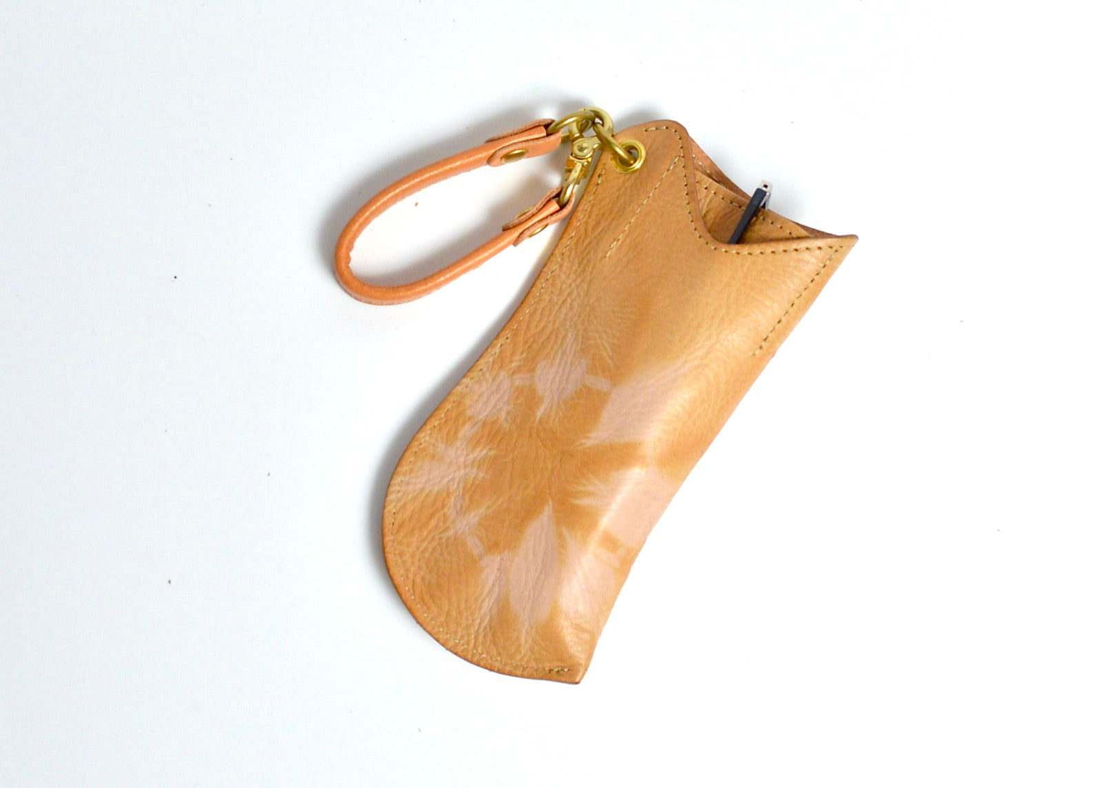 杏染革:メガネケース: KGC-100