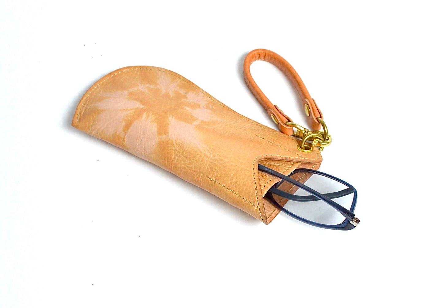 杏染革:メガネケース: KGC-100