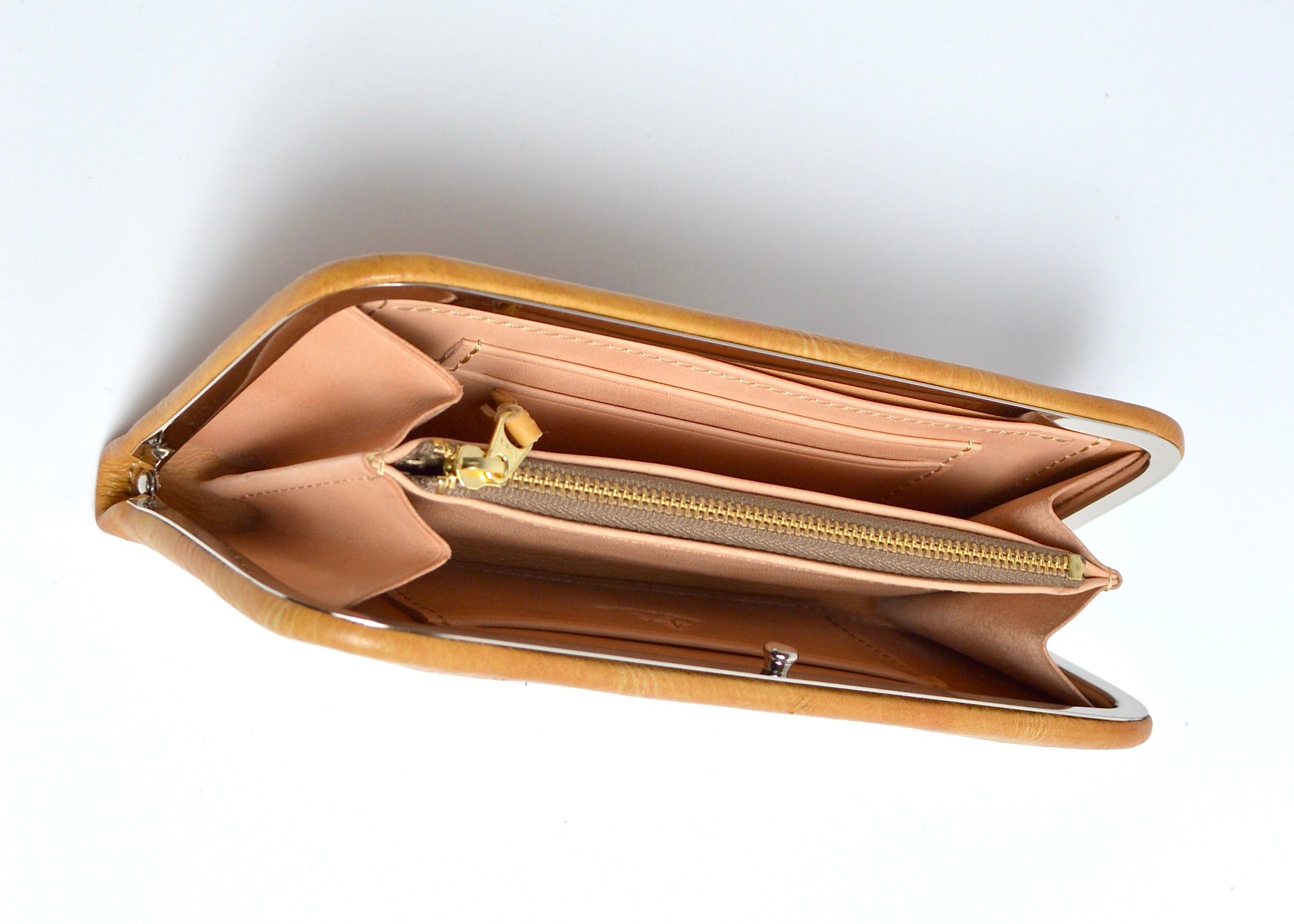 杏染革:Lジップウォレット KLZ-100