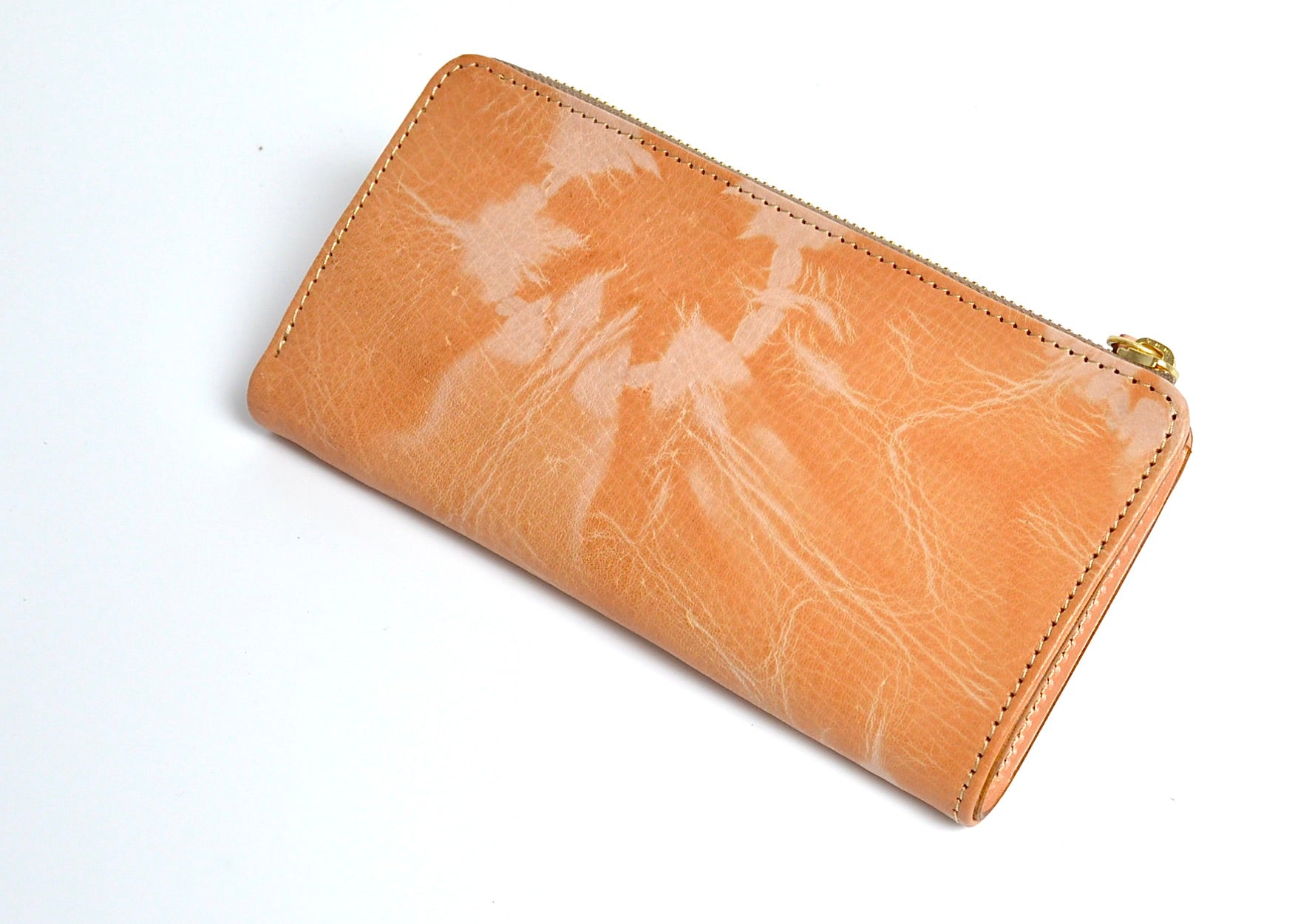 杏染革:Lジップウォレット KLZ-100