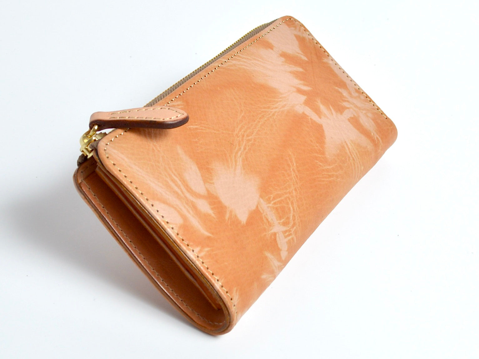 杏染革:Lジップウォレット KLZ-100