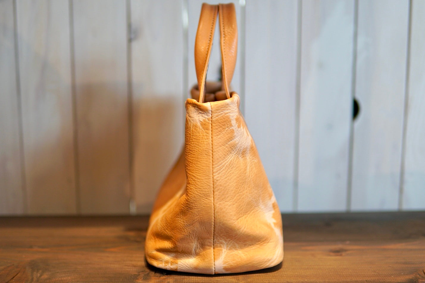 杏染革:寸胴ミニトート:KTB-100