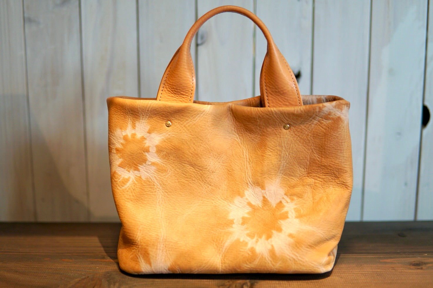 杏染革:寸胴ミニトート:KTB-100