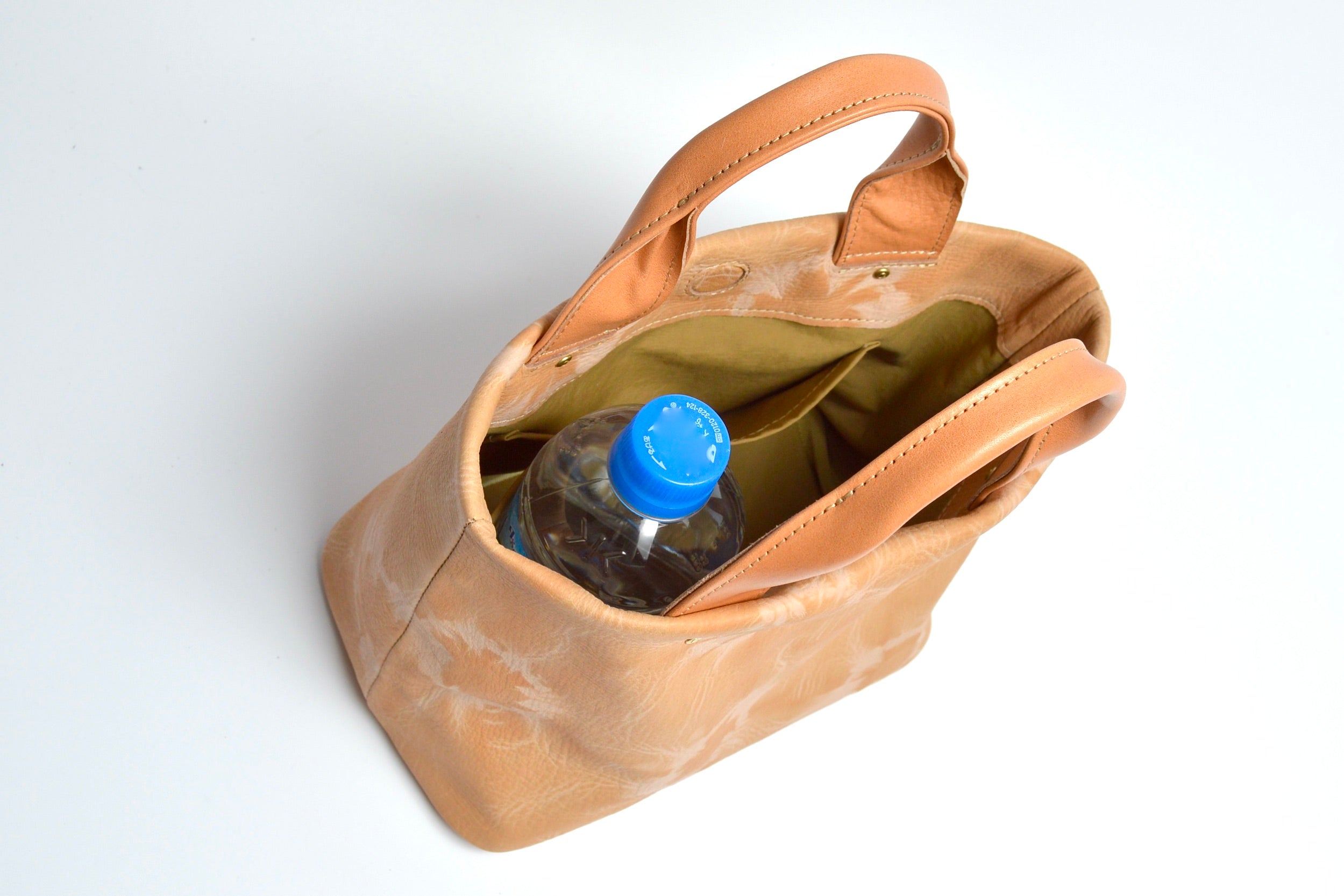 杏染革:寸胴ミニトート:KTB-100