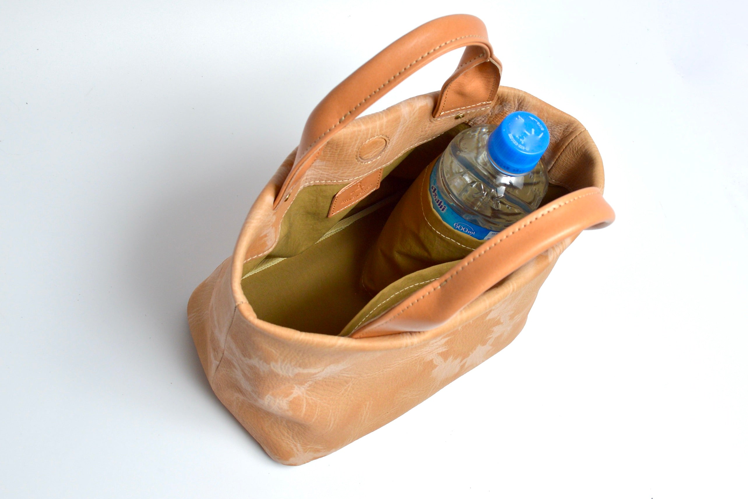 杏染革:寸胴ミニトート:KTB-100