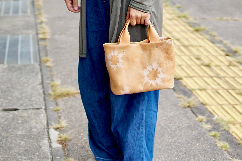 杏染革:寸胴ミニトート:KTB-100