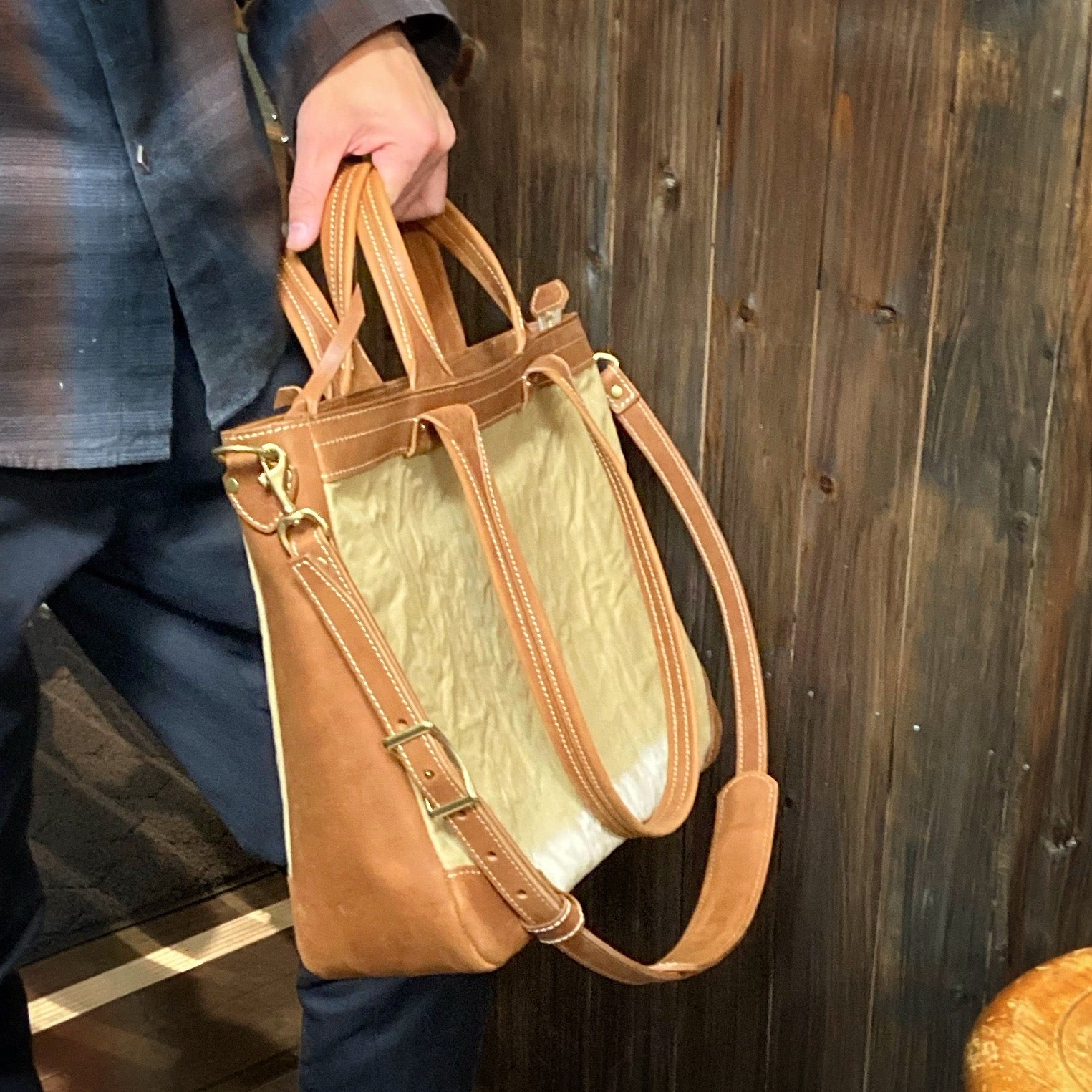 WAX帆布3wayトートバッグ WTB-200